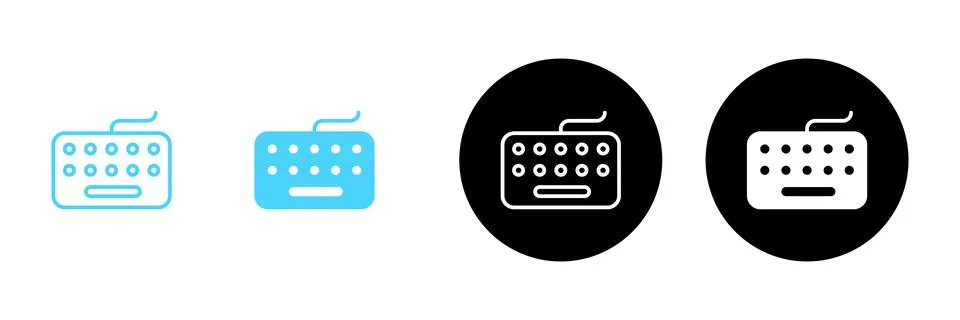 Keyboard icon vector. keyboard sign and symbol Stock Illustration