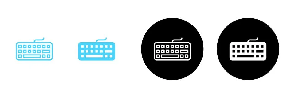 Keyboard icon vector. keyboard sign and symbol Stock Illustration