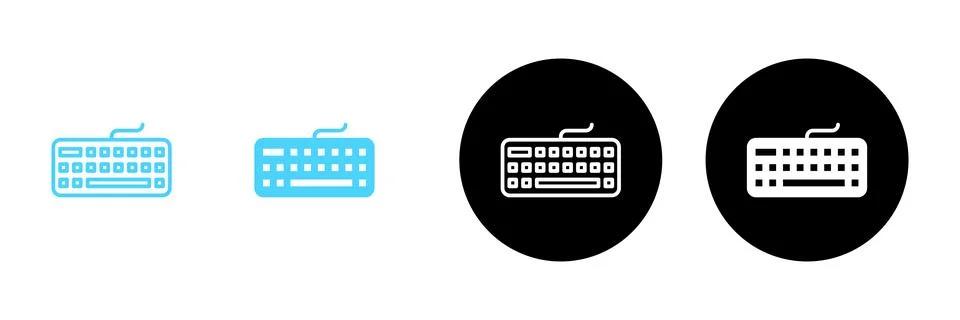 Keyboard icon vector. keyboard sign and symbol Stock Illustration