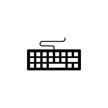 Keyboard icon vector. keyboard vector symbol Illustrazione stock