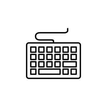 Keyboard icon vector. keyboard vector symbol Stock Illustration