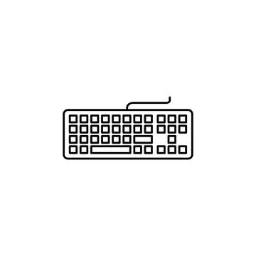 Keyboard icon vector. keyboard vector symbol Stock Illustration