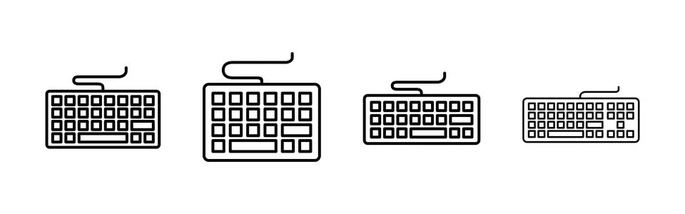Keyboard icon vector. keyboard vector symbol Stock Illustration