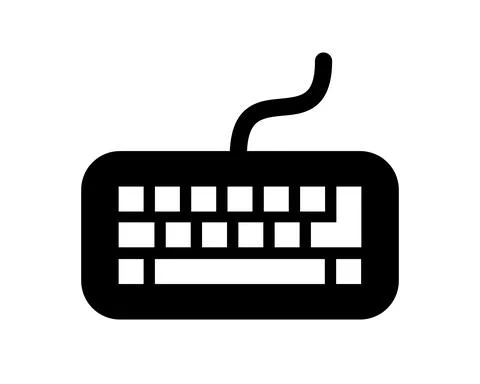 Keyboard Icon On White Background. Vector illustration Stock Illustration