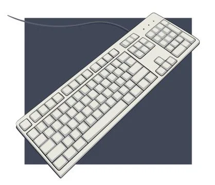 Keyboard Stock Illustration