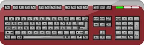 Keyboard Stock Illustration