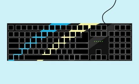 Keyboard Stock Illustration