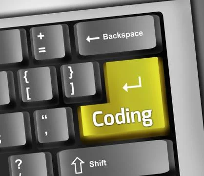 Keyboard illustration coding イラスト素材