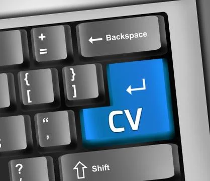 Keyboard illustration cv Stock Illustration