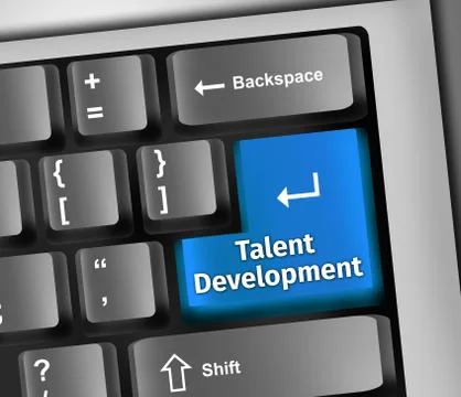Keyboard Illustration Talent Development Stock Illustration