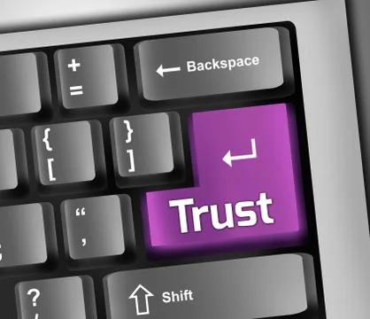 Keyboard Illustration Trust Stock-Illustration