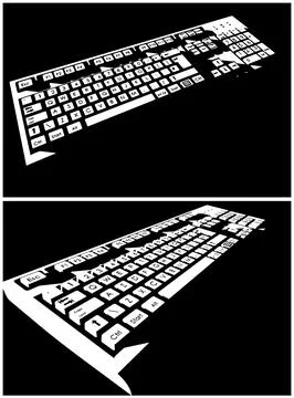 Keyboard illustrations Stock Illustration