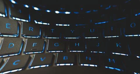 Keyboard iluminating Stock Photos
