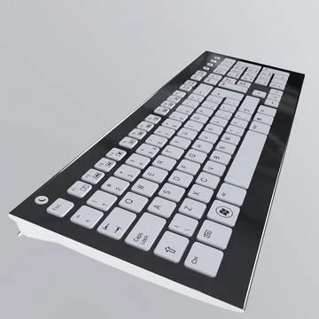 Keyboard isolated on white background Stock Illustration