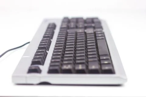 Keyboard isolated on white background Stock Photos