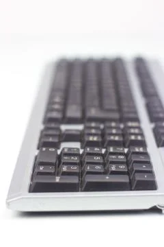 Keyboard isolated on white background Stock Photos