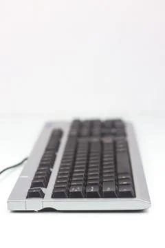 Keyboard isolated on white background Stock Photos