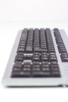 Keyboard isolated on white background Stock Photos
