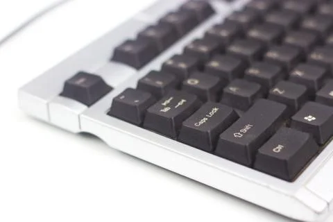 Keyboard isolated on white background Stock Photos