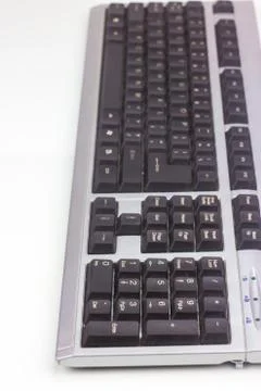 Keyboard isolated on white background Stock Photos