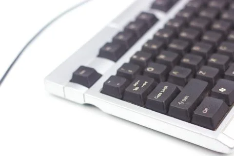 Keyboard isolated on white background Stock Photos