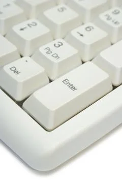 Keyboard -  key Enter, close-up Stock Photos