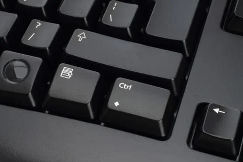 Keyboard keys close-up Stock Photos
