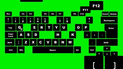 KEYBOARD keys disingrating in 9 seconds. Video stock 87616251