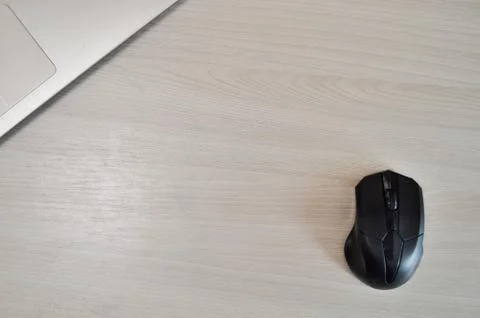 A keyboard of a laptop computer. Create your own keyboard. wooden background Stock Photos