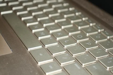 A keyboard of a laptop. Stock Photos