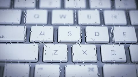 Keyboard - Left to Right with Water Pane Video stock 12316969