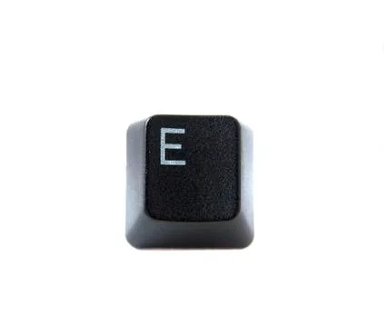 Keyboard letter e Stock Photos