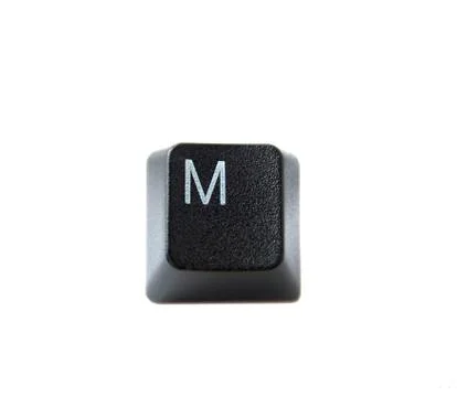 Keyboard letter m Stock Photos
