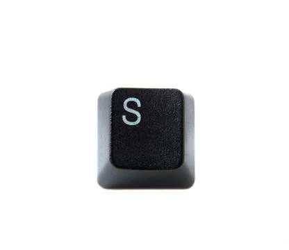 Keyboard letter s Foto stock