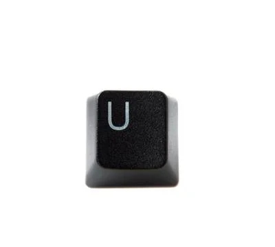 Keyboard letter u Stock Photos