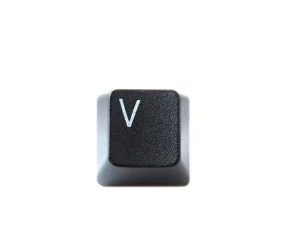 Keyboard letter v Stock Photos