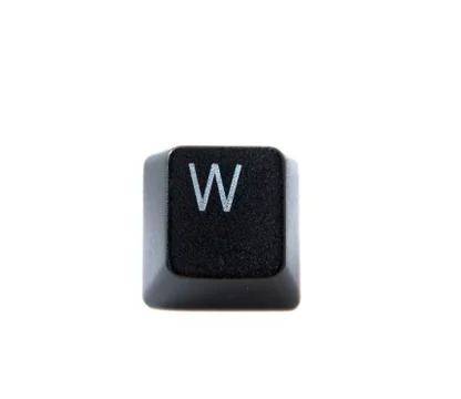 Keyboard letter w Stock Photos