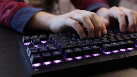 Keyboard light Stock Footage 122821318