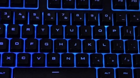 Keyboard lights Stock Footage 90675509