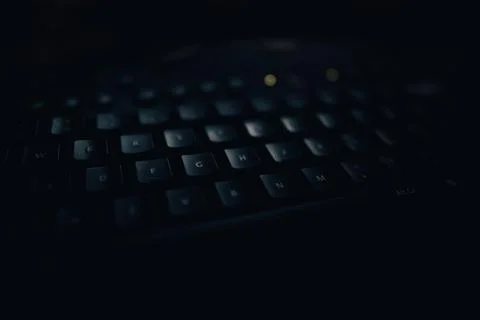 Keyboard in low light 写真素材