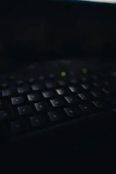 Keyboard in low light 写真素材
