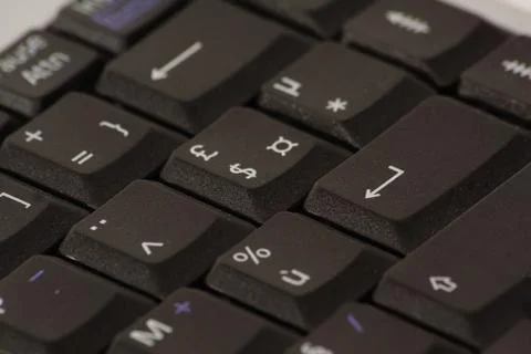 Keyboard macro, enter key Foto stock