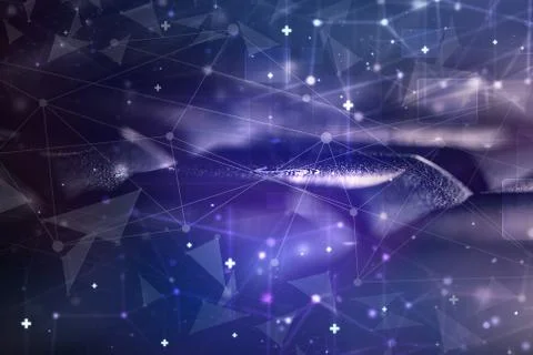 Keyboard with network concept Stock Photos