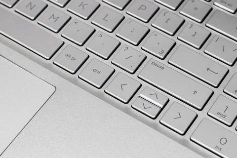Keyboard of a notebook computer. background Foto stock