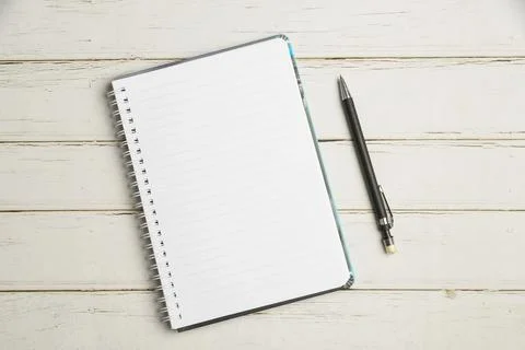 Keyboard Over A Table Beside A Notebook And Pens With Sticky Notes. Computer Stock Photos