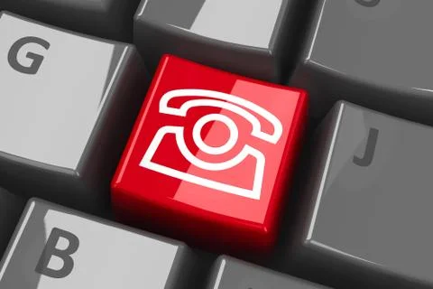 Keyboard phone key Stock Illustration