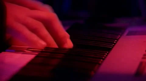 Keyboard Player Stock Footage 16034503