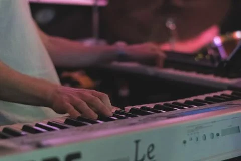 Keyboard player Stock Photos