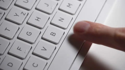 Keyboard press. Stock Footage 151600988