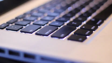 Keyboard Rack Focus Stock Footage 34130612